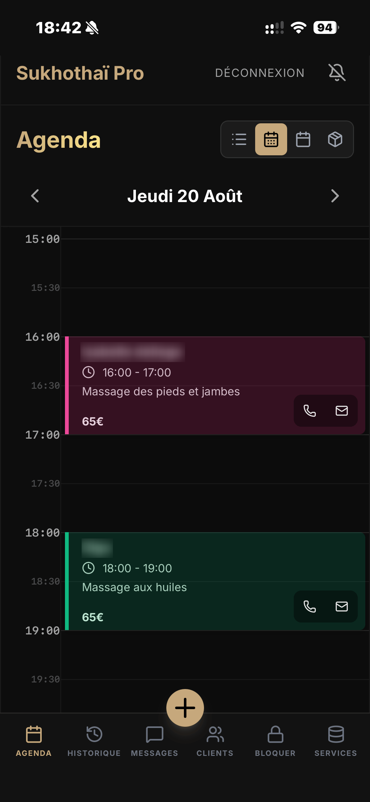 Planning vue 2